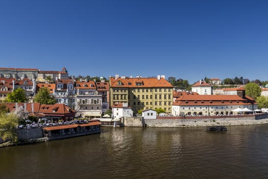 Prague bridges over Vltava river. photo