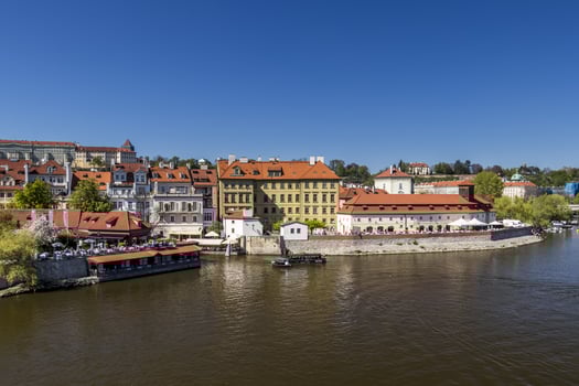 Prague bridges over Vltava river. photo
