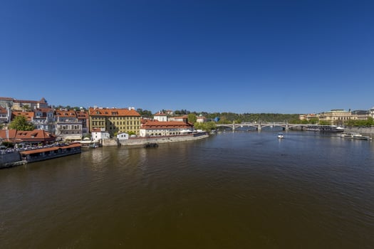 Prague bridges over Vltava river. photo
