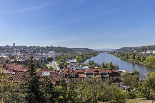 Prague bridges over Vltava river. photo