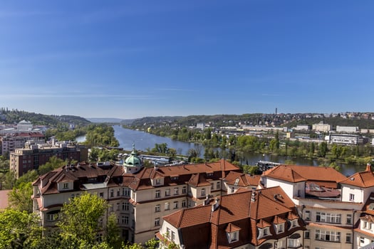 Prague bridges over Vltava river. photo
