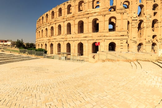 El Jem amphitheater in Tunisia photo