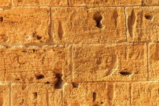 Background of ancient brick wall. photo