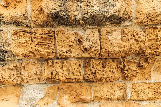 Background of ancient brick wall. photo
