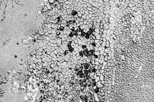 Texture of peeling paint from metal. photo