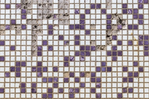 The texture of the mosaic. photo