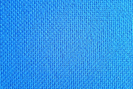 Texture of blue linen cloth. photo