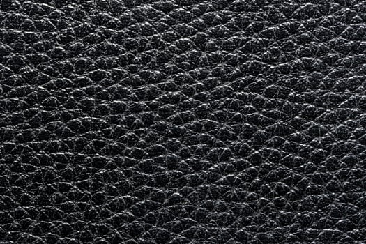 Black natural leather texture. Abstract background. photo