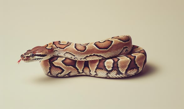 Boa constrictor on neutral background photo
