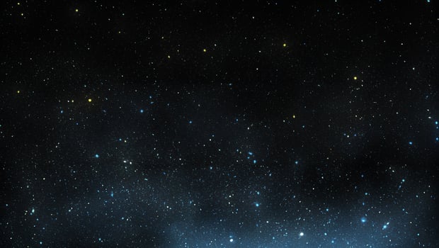Starry Night Sky, Illuminated Stars Against Dark Background photo