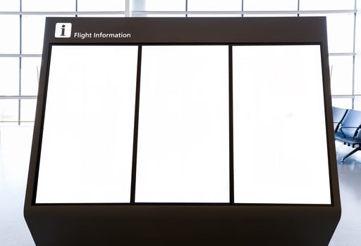 Standalone big screen info. Digital media with blank white screen modern panel, display, signboard for advertisement design photo