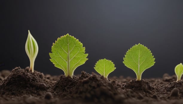 Green Ventures Young Plants Reaching for New Heights photo