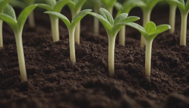 Below the Surface Seedlings Embarking on Growth photo