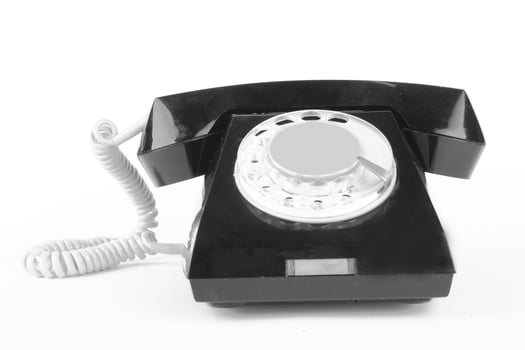 telephone on white photo