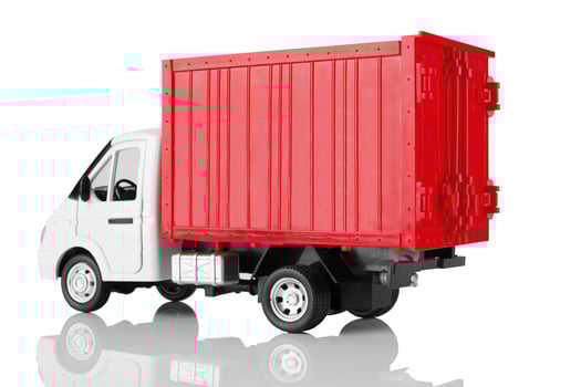 truck on white photo