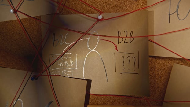 Note with inscription on wall. Stock footage. A note with an inscription on the wall. Close-up of note with inscription on red thread. Lantern lighting notes on string in night office photo