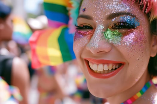 Sparkling Smiles at Pride Day Celebration photo