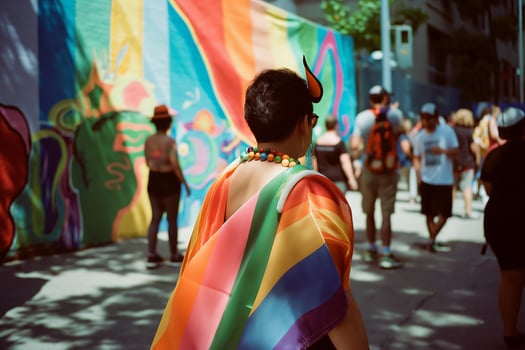 Colorful Celebration at Pride Day Parade photo