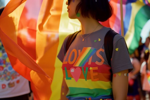 Colorful Celebration at Pride Day Parade photo