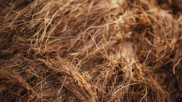 Detailed Fibrous Coconut Husk Texture for Nature Inspired Design and Art Projects photo