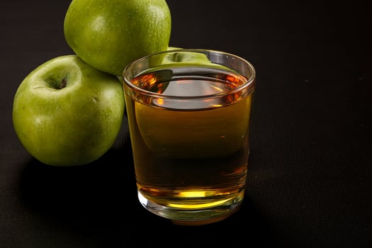 Fresh sweet natural apple juice photo