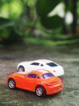 super car model toy in great scale for kids playing photo