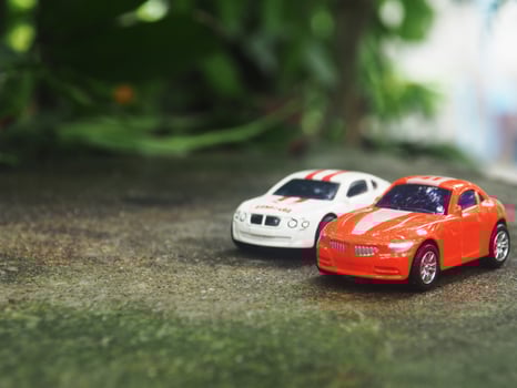 super car model toy in great scale for kids playing photo