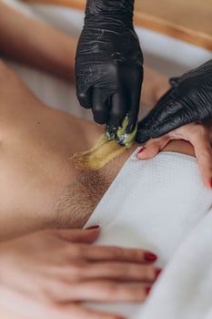 Bikini waxing,Intimate waxing, Hair removal, bikini area. Cosmetic Beauty Clinics photo