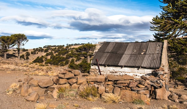 home of the goat breeders in the neuquen mountains photo