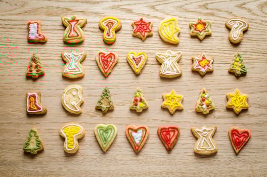 Homemade Christmas cookies photo