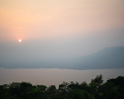 Serene Sunset Over Water photo