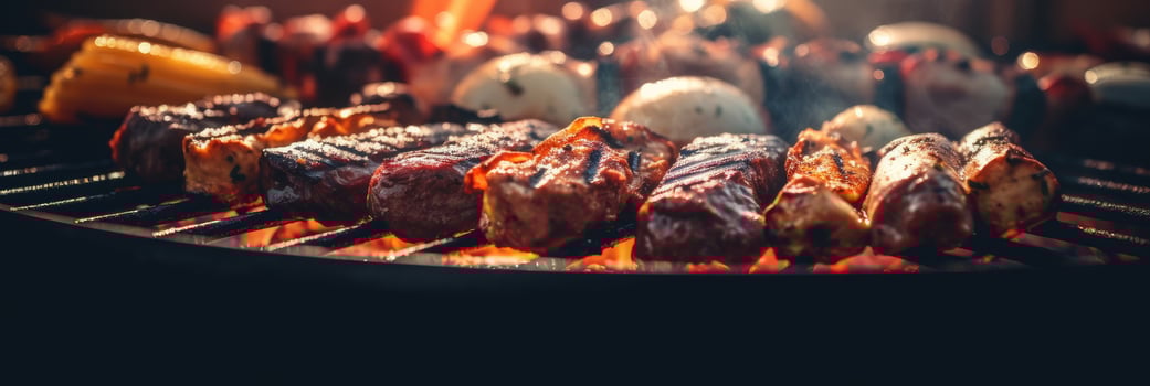 BBQ in the sunny outdoors. . photo