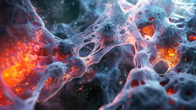 This image captures the dynamic movement of cells as they pass through the narrow spaces of liver sinusoids contributing to the livers remarkable regenerative capacity photo
