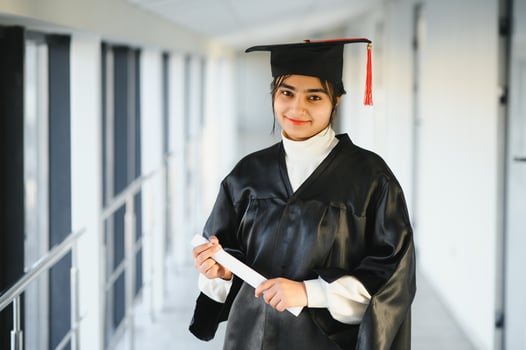 portrait of indian graduate student photo