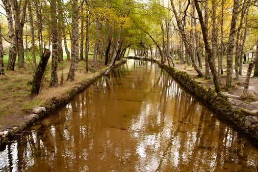 Scenic autumn landscape at Covao D'Ametade in Portugal photo
