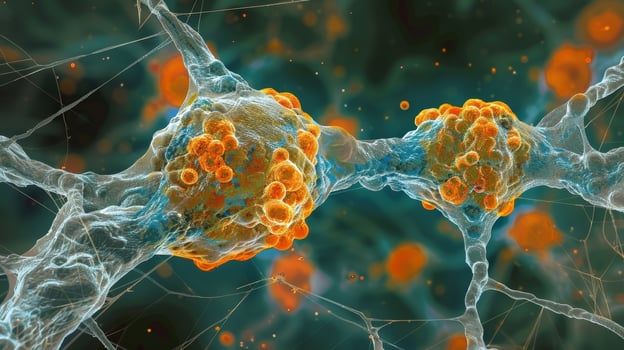 Highresolution AFM image of two cells connected by desmosomes providing insights into their mechanical strength and adhesion properties photo