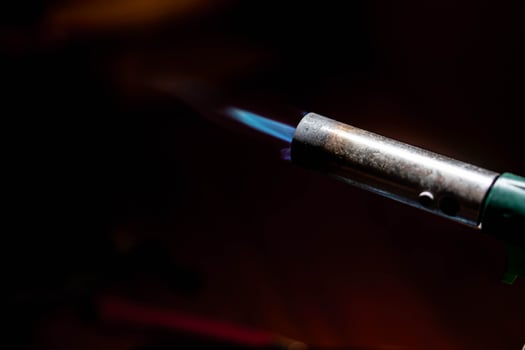 Blowtorch with Blue Flame photo