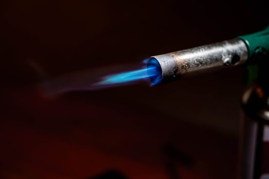 Blowtorch with Blue Flame photo