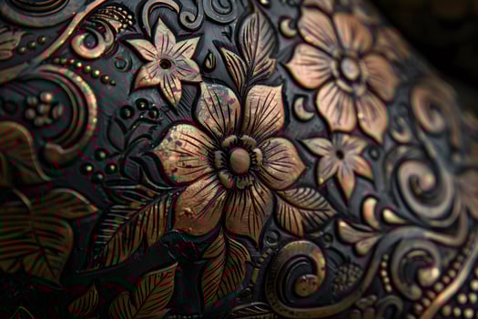 A vase flower closeup photo