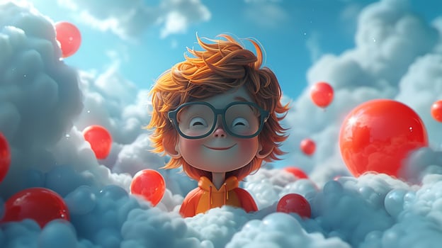 A 3D character illustration for a childrens book photo