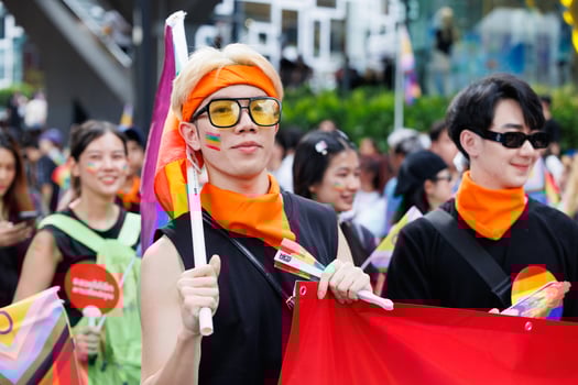 Bangkok Pride Festival 2024 Parade of LGBTQIAN people at Siam Center MBK in concept Celebration Of Love, 1 June 2024, Bangkok, Thailand. photo