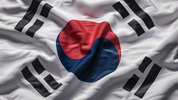 Illustration of Korean flag photo