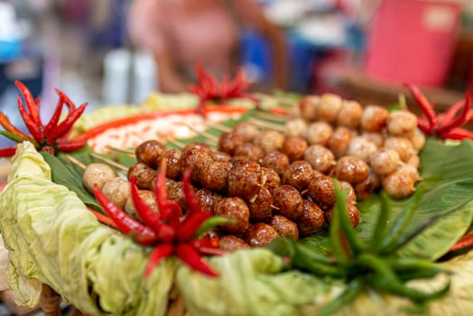 Grilled Thai Sausage with Red Chili photo