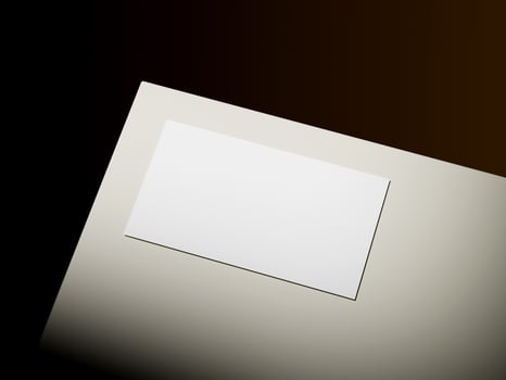 Realistic floating business branding cards template mockup. photo