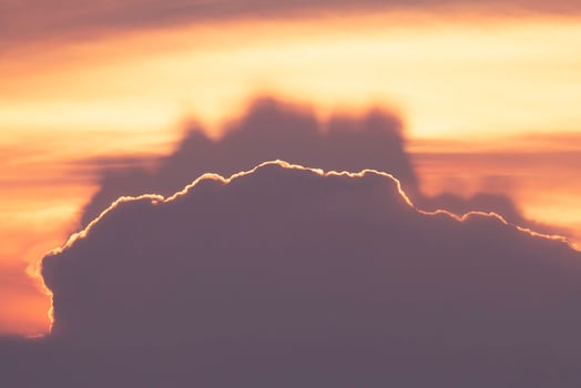 Golden Sunset Clouds photo