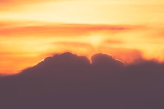Golden Sunset Clouds photo