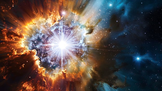 Supernova Radiance A Dazzling Explosion of Celestial Energy photo