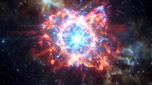 Supernova Radiance A Dazzling Explosion of Celestial Energy photo
