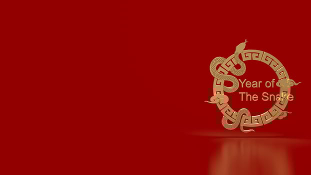 The year of snake for holiday concept 3d rendering. photo