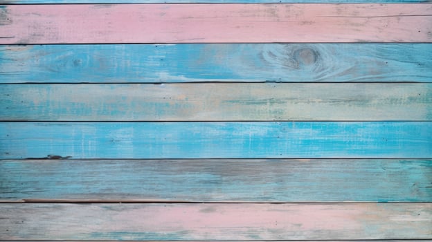 Blue wood texture background. Neural network photo